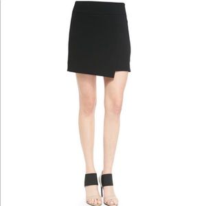 VINCE | Black Asymmetrical Faux Wrap Skirt Sz. 4